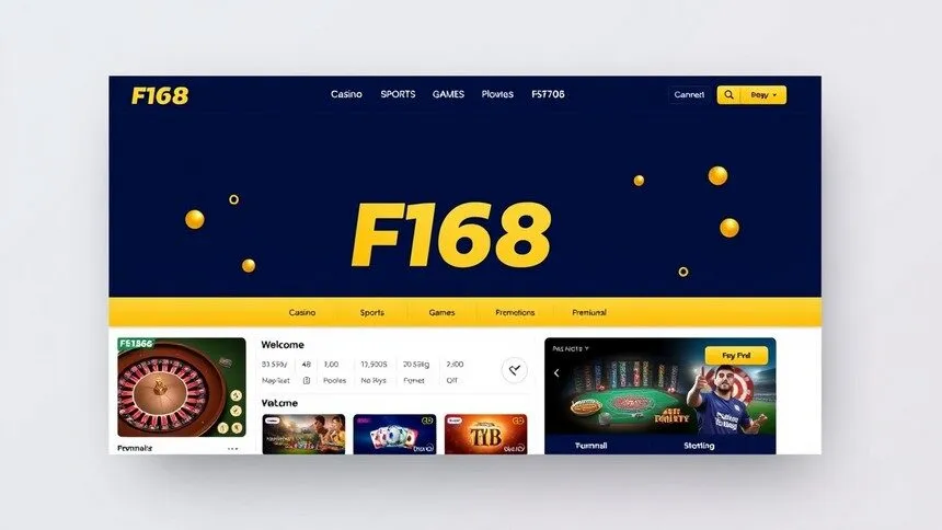 Giao diện website F168 Giao diện website F168